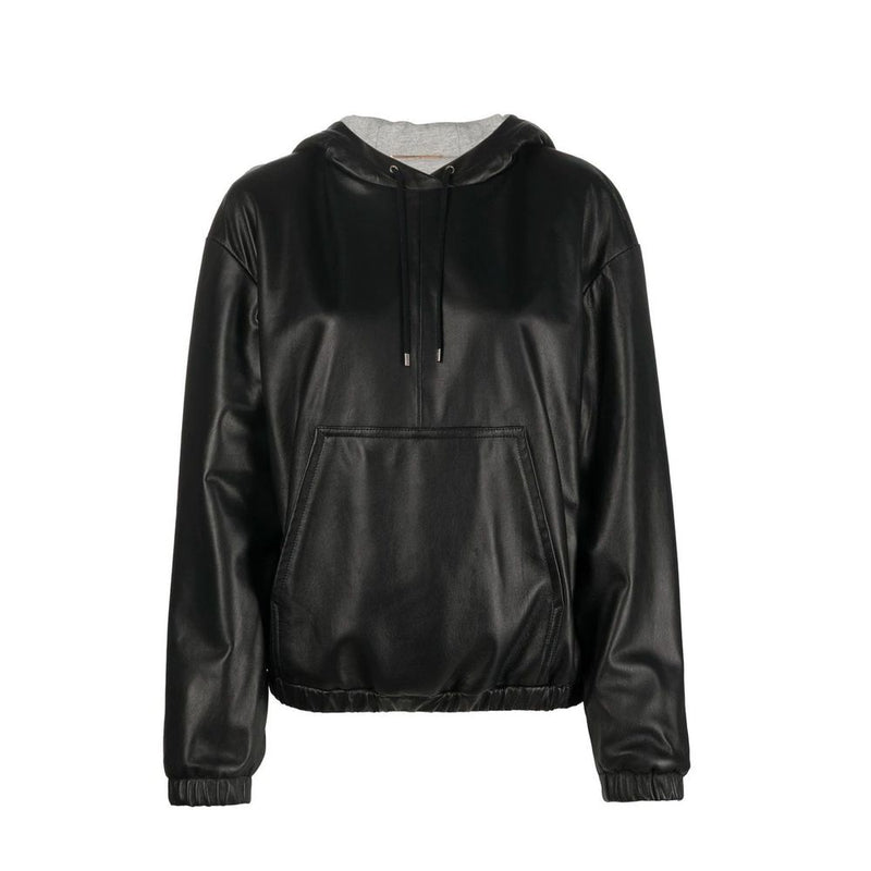 Saint Laurent Black Leather Tank Top for Women