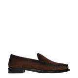 Prada Brown Leather Slip-On Loafers for Women