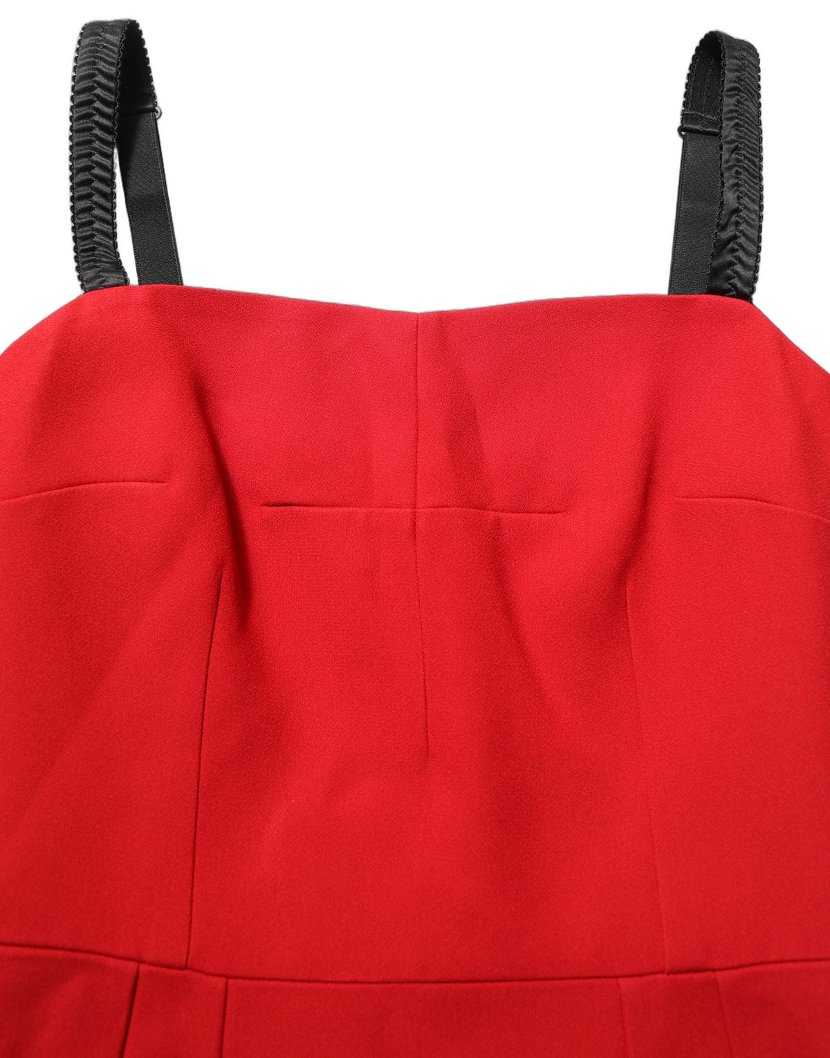 Dolce & Gabbana Red Stretch Bodycon Sheath Knee Length Dress