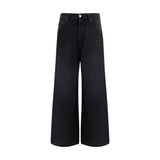 Amiri Black Cotton Wide-Leg Jeans - Modern Streetwear
