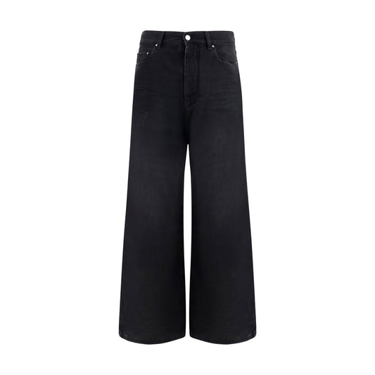 Amiri Black Cotton Wide-Leg Jeans - Modern Streetwear