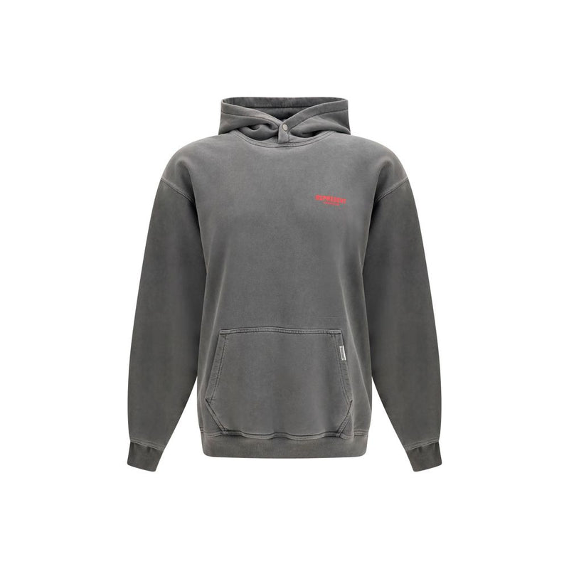 Represent Gray Cotton Hoodie - The Owners Club