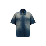 Amiri Blue Denim Shirt - Vintage-Inspired Oversize Fit