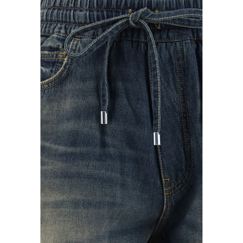 Amiri Blue Cotton Bermuda Shorts - Contemporary Streetwear