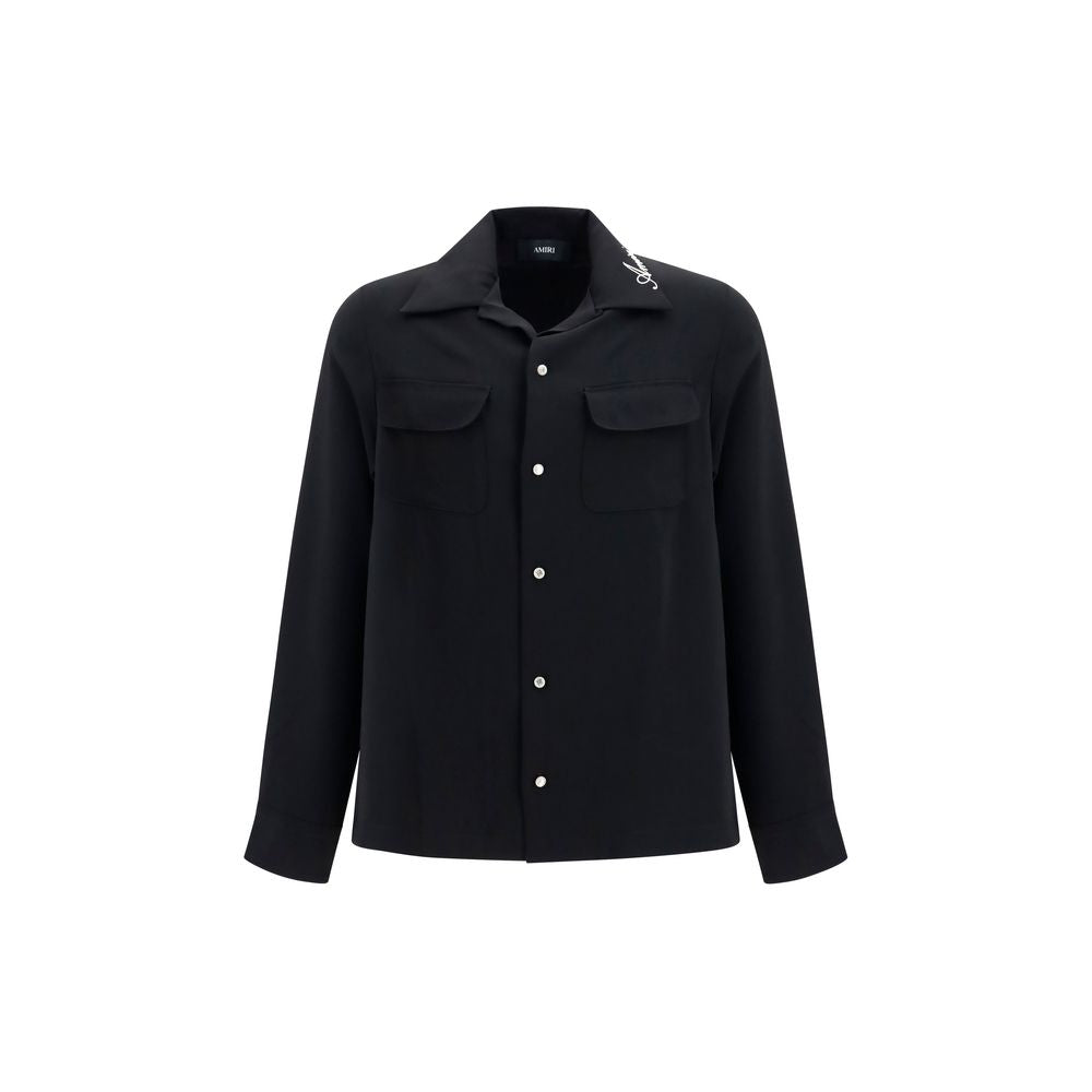 Chemise en Polyester Noire Amiri - Élégance Contemporaine
