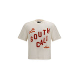 Amiri South Cali Beige Cotton T-Shirt for Men