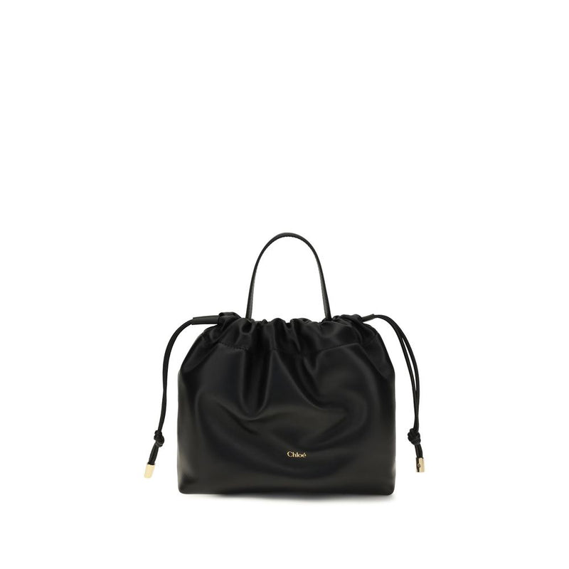 Chloé Black Lambskin Ovis Aries Shoulder Bag