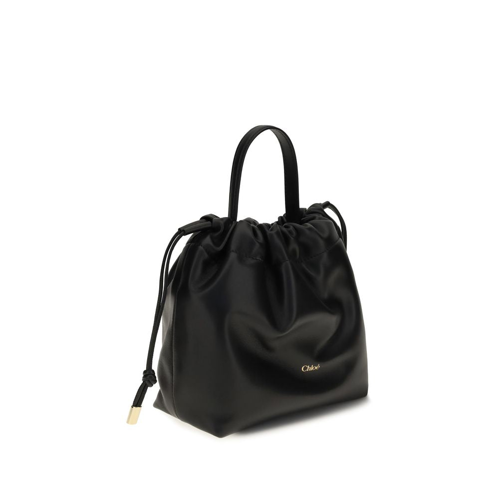 Chloé Black Lambskin Ovis Aries Shoulder Bag