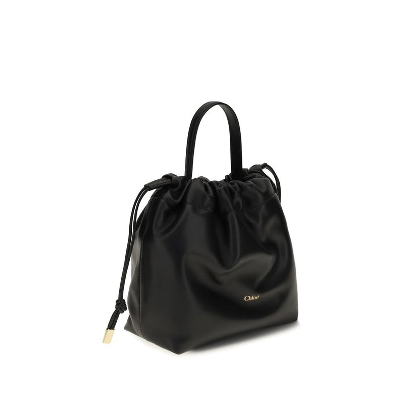 Chloé Black Lambskin Ovis Aries Shoulder Bag