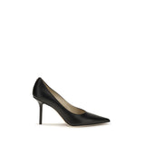 Jimmy Choo Black Calf Leather Bos Taurus High Heel Pumps