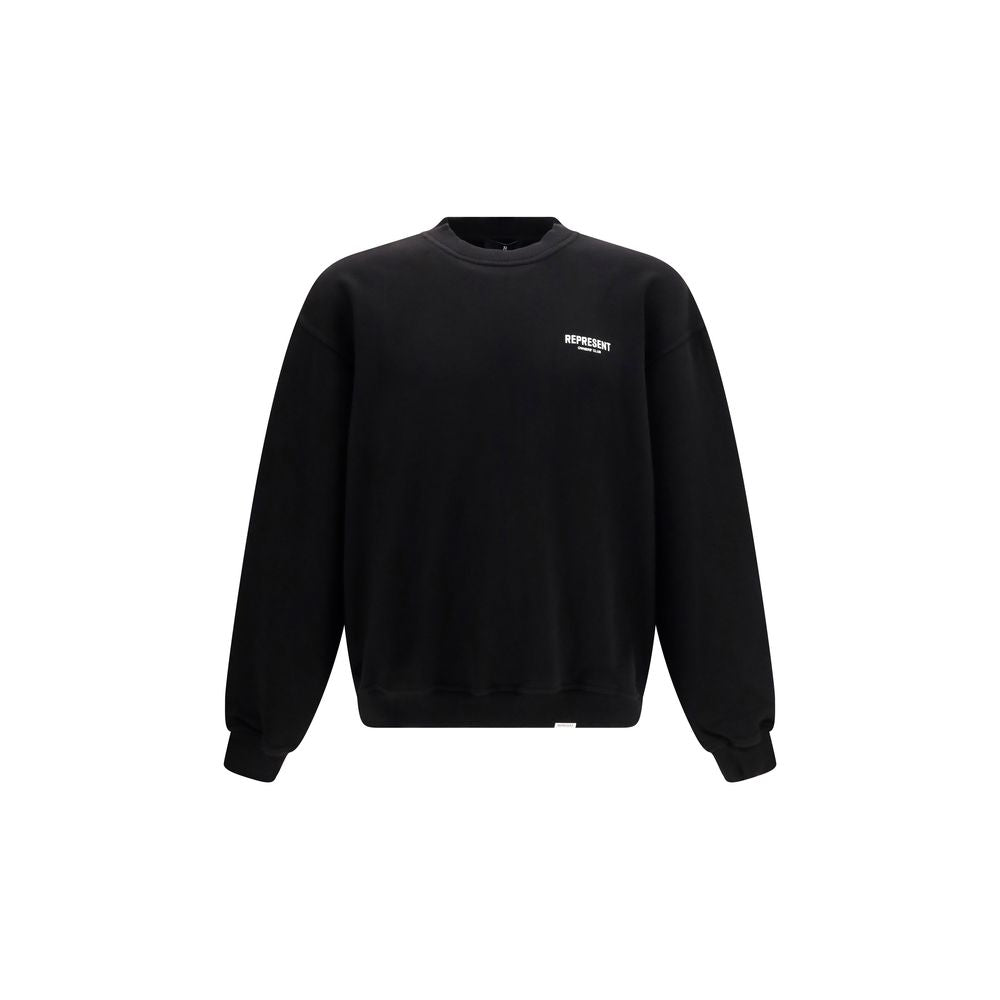 Represent Black Cotton Sweatshirt - The Owners Club