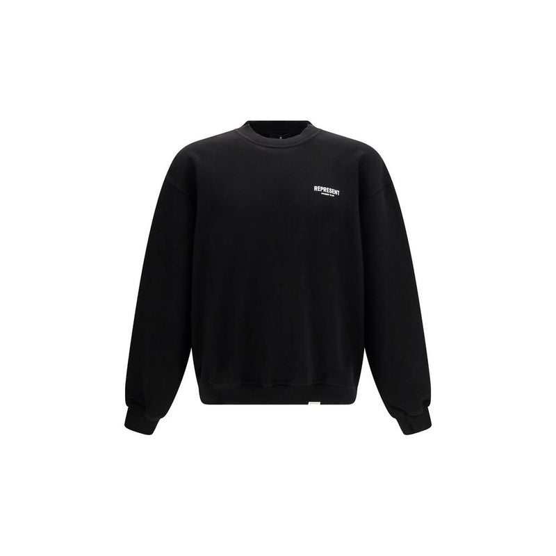 Represent Black Cotton Sweatshirt - The Owners Club