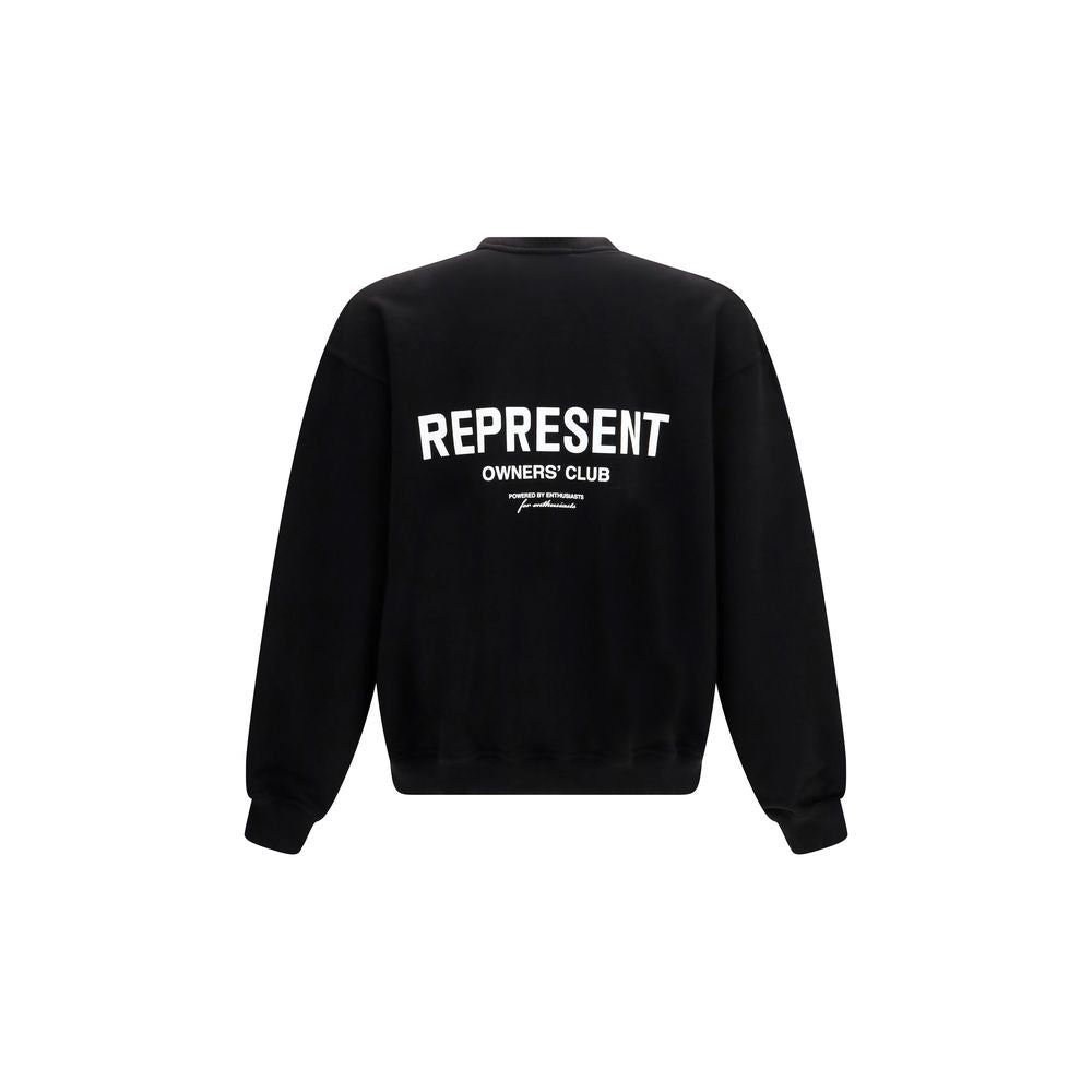 Represent Black Cotton Sweatshirt - The Owners Club
