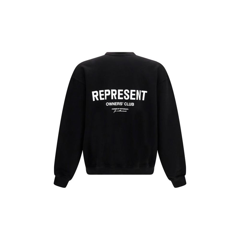 Represent Black Cotton Sweatshirt - The Owners Club