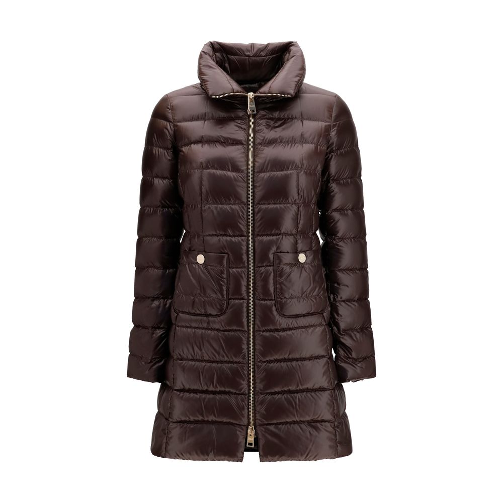 Herno Maria Brown Polyamide Full-Length Jacket for Women
