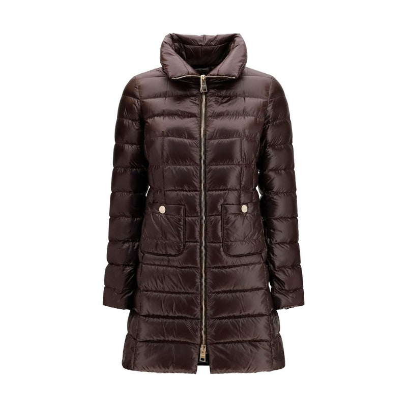 Herno Maria Brown Polyamide Full-Length Jacket for Women
