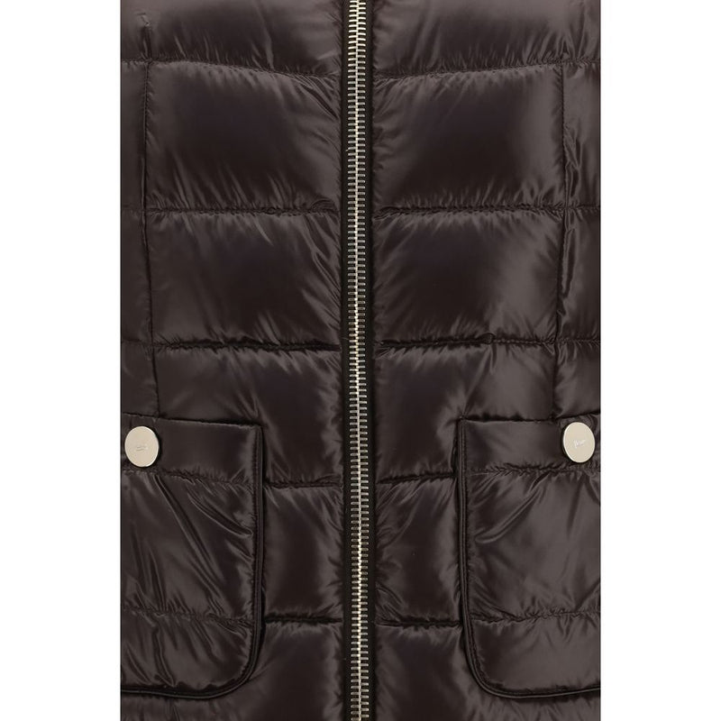 Herno Maria Brown Polyamide Full-Length Jacket for Women