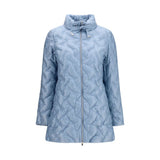 Herno Blue Polyester Full-Length Jacket - Women's Midi Down Coat