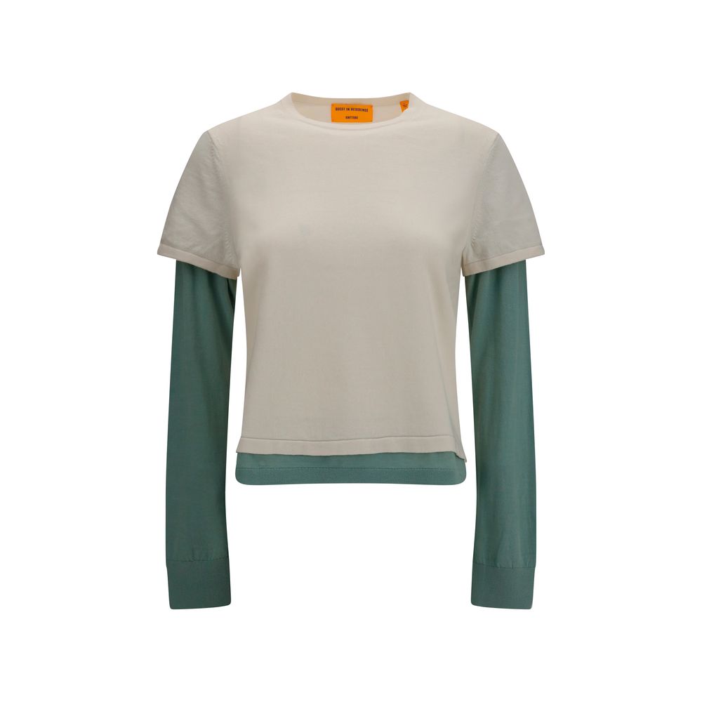 Guest in Residence Beige Cotton Sweatshirt - AW26