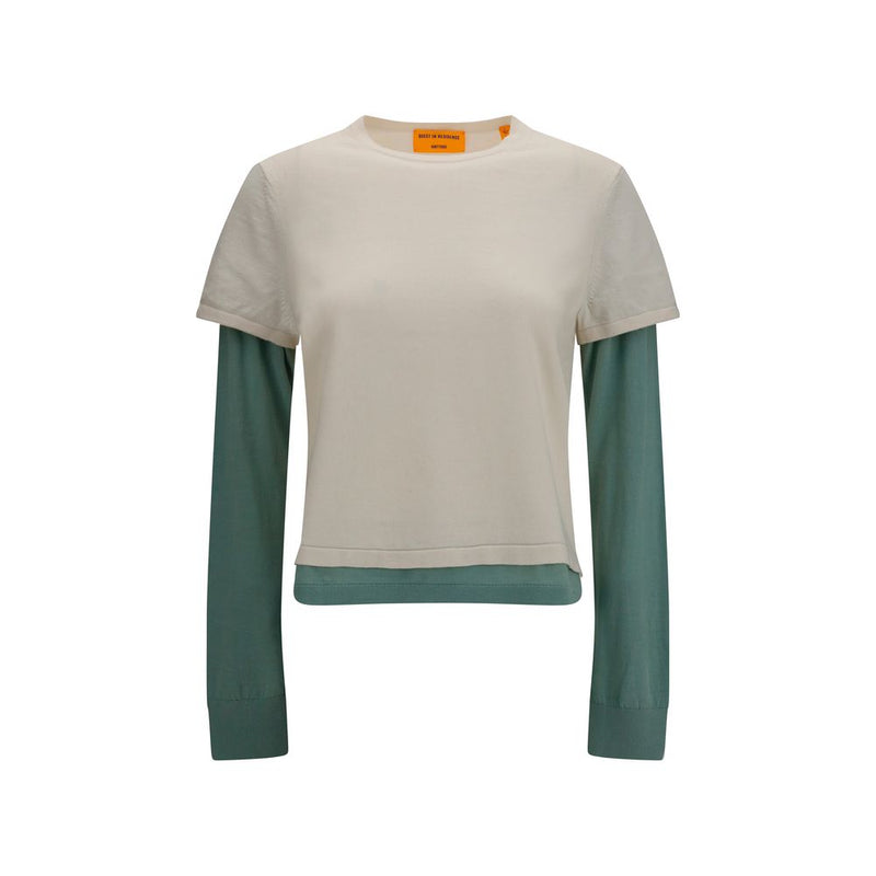 Guest in Residence Beige Cotton Sweatshirt - AW26