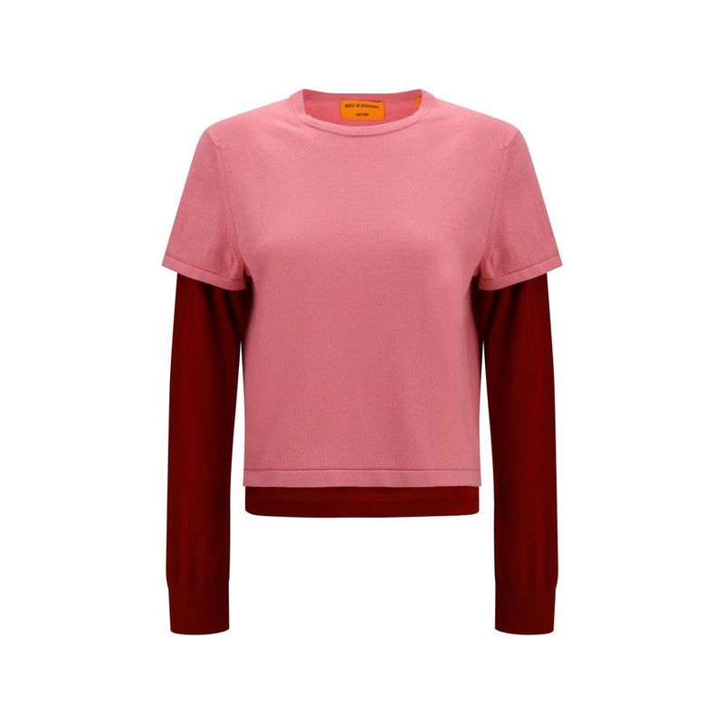 Guest in Residence Multicolor Cotton Sweatshirt - Layered Design