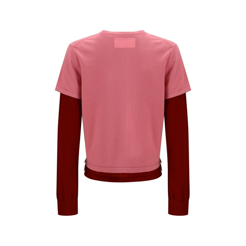 Guest in Residence Multicolor Cotton Sweatshirt - Layered Design