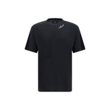 Amiri Black Cotton T-Shirt with Embroidered Logo