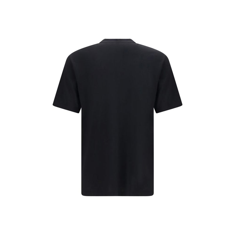Amiri Black Cotton T-Shirt with Embroidered Logo