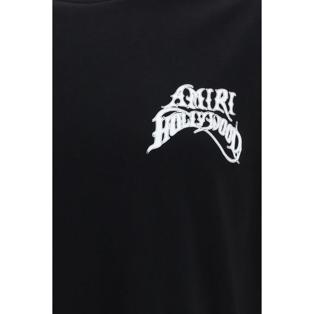 Amiri Black Cotton T-Shirt - Contemporary Urban Style