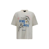 Represent Beige Cotton T-Shirt - Oversized Urban Style