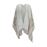 Brunello Cucinelli Beige Linen Poncho - Oversized Elegance