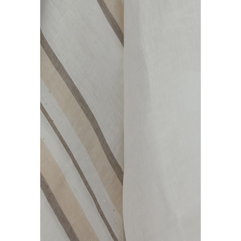 Brunello Cucinelli Beige Linen Poncho - Oversized Elegance
