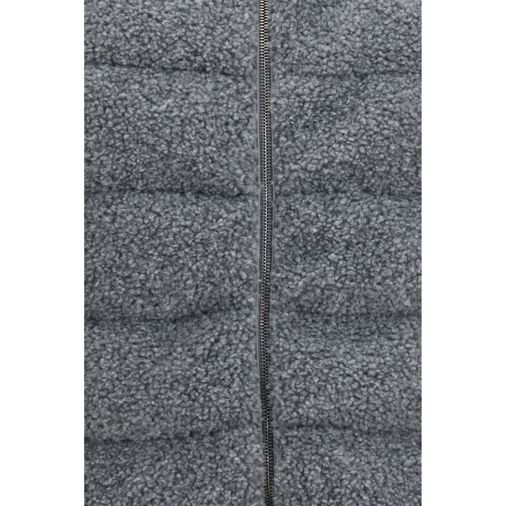 Herno Gray Polyester Sleeveless Jacket for Women