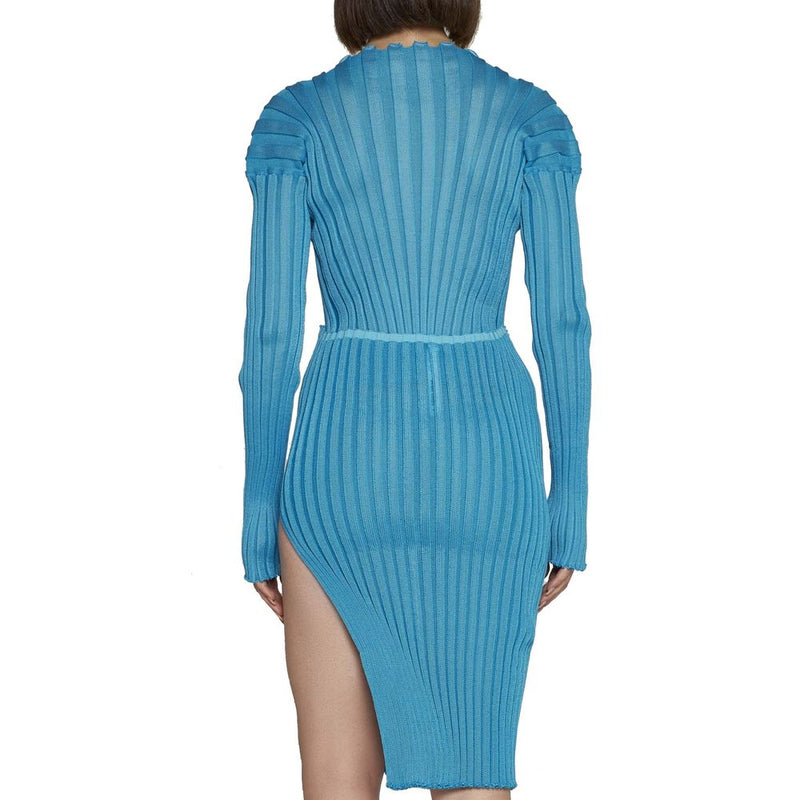 A. ROEGE HOVE Blue Cotton Cardigan for Women