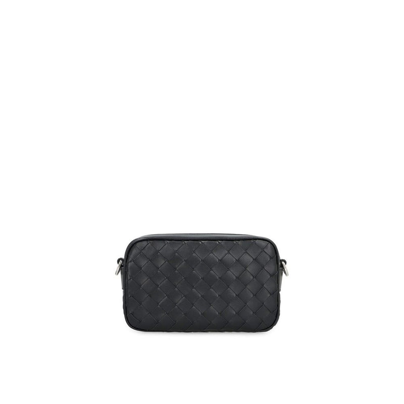 Bottega Veneta Black Calfskin Shoulder Bag for Men