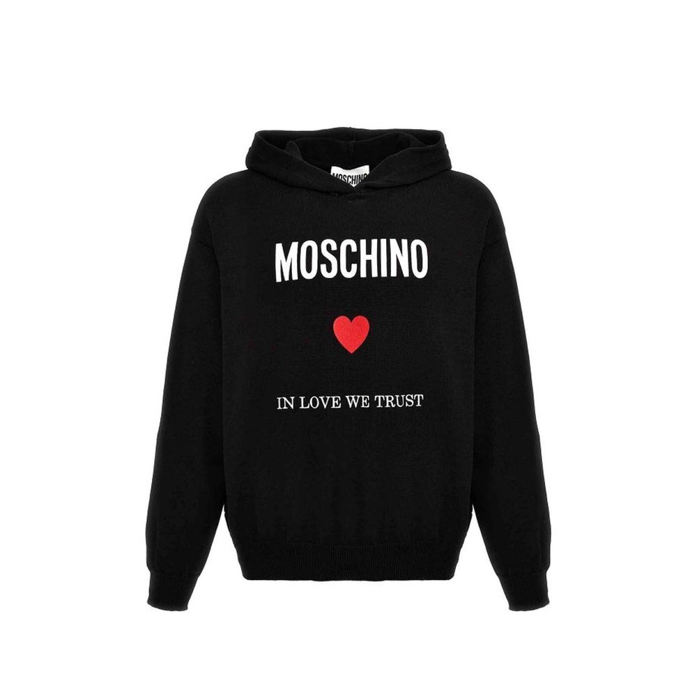 Moschino Couture Black Cotton Sweatshirt for Men