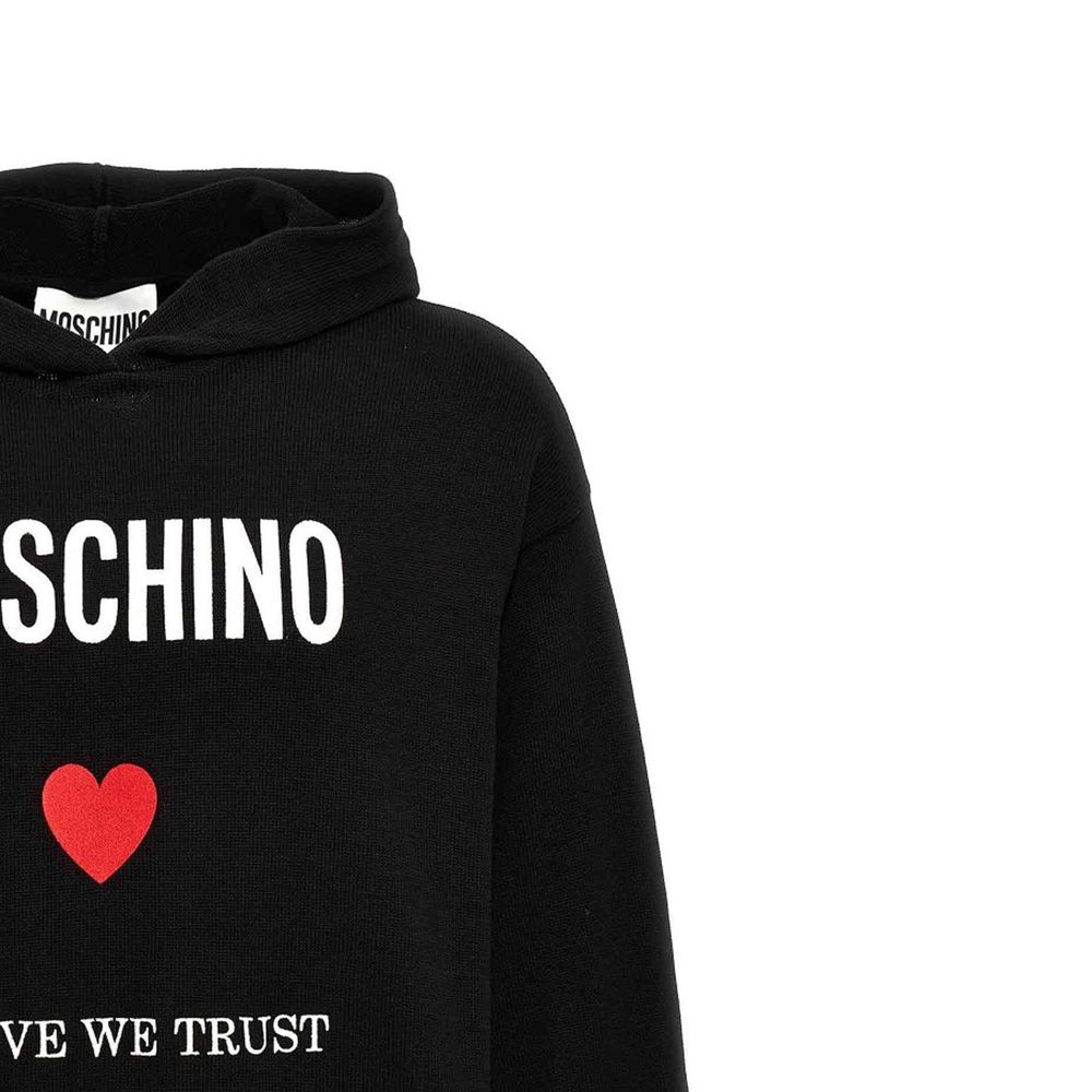 Moschino Couture Black Cotton Sweatshirt for Men