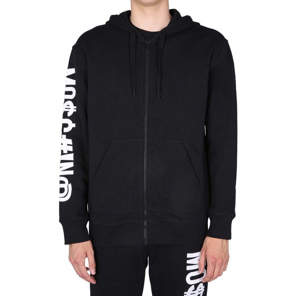 Moschino Couture Sweatshirt en Coton Noir pour Homme