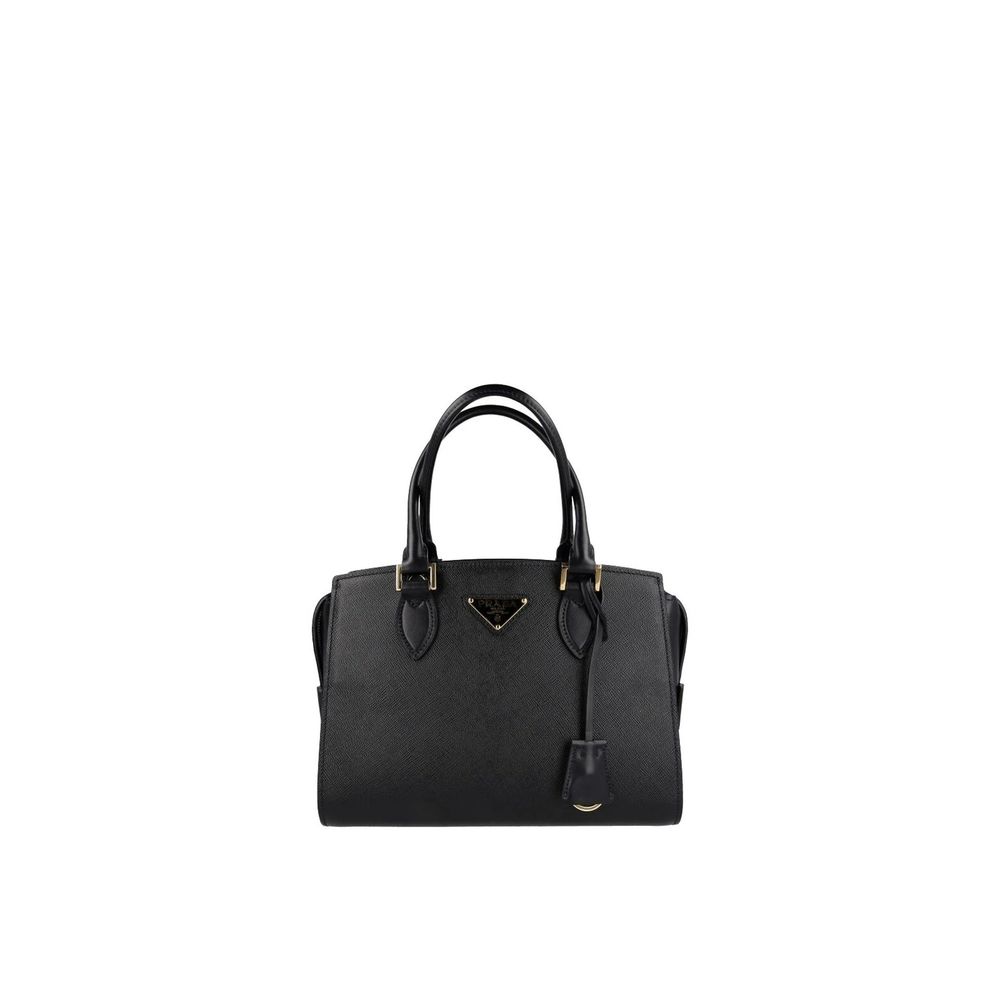 Prada Black Calfskin Handbag - Elegant Women's Accessory