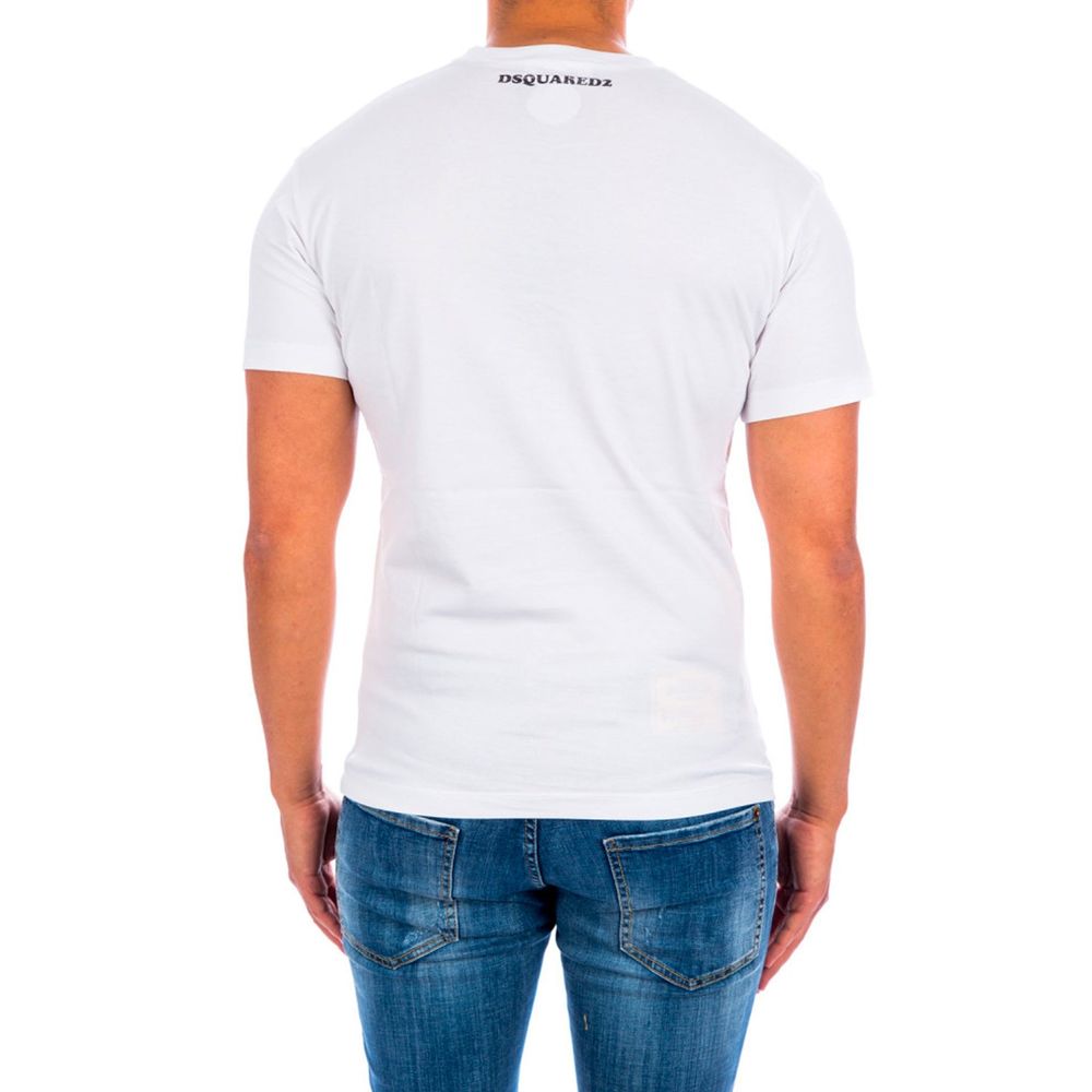 Dsquared² White Cotton T-Shirt - Essential Men's Wear