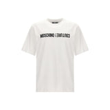 Moschino White Cotton T-Shirt for Men