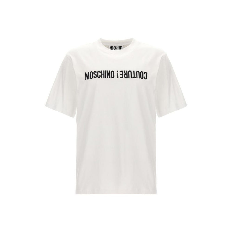 Moschino White Cotton T-Shirt for Men