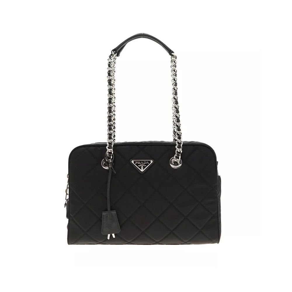 Prada Black Nylon Shoulder Bag - Elegant and Functional
