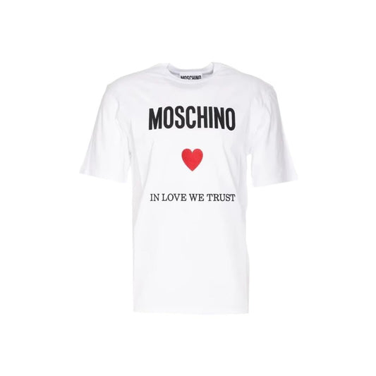 Moschino Couture White Cotton T-Shirt for Men