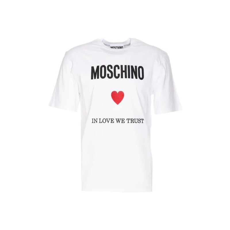 Moschino Couture White Cotton T-Shirt for Men