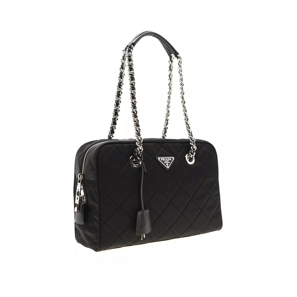 Prada Black Nylon Shoulder Bag - Elegant and Functional