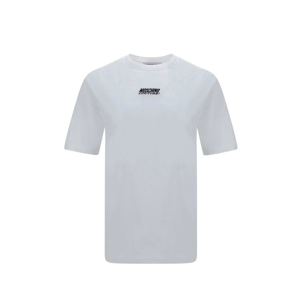 T-Shirt en Coton Blanc Moschino pour Hommes