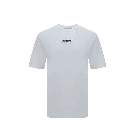 T-Shirt en Coton Blanc Moschino pour Hommes