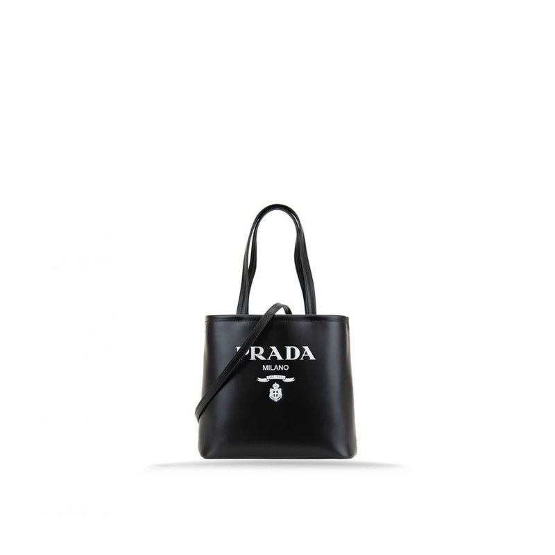 Prada Black Calfskin Tote Bag - Elegant and Versatile