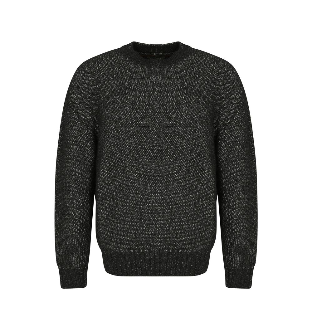 Loro Piana Black Cashmere Sweatshirt for Men